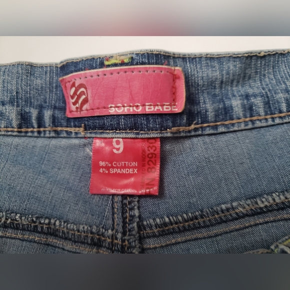 Soho Babe Junior's Demin Blue Jeans Size 9 - Picture 6 of 11